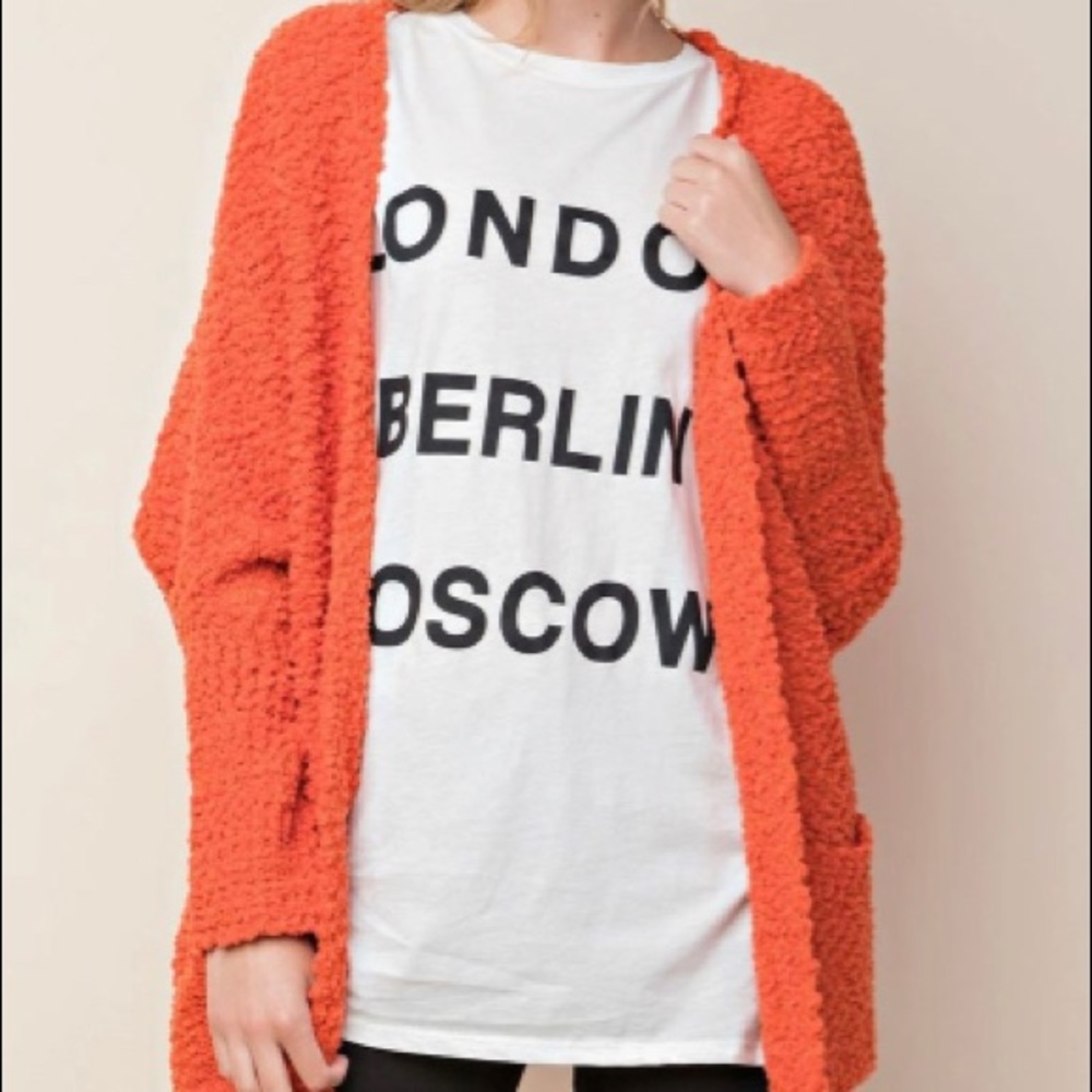Orange Spice Carrie Cardigan